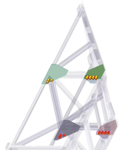 Visualisation 3D des connexions soudées sur structure métallique (Simcenter SimSolid)
