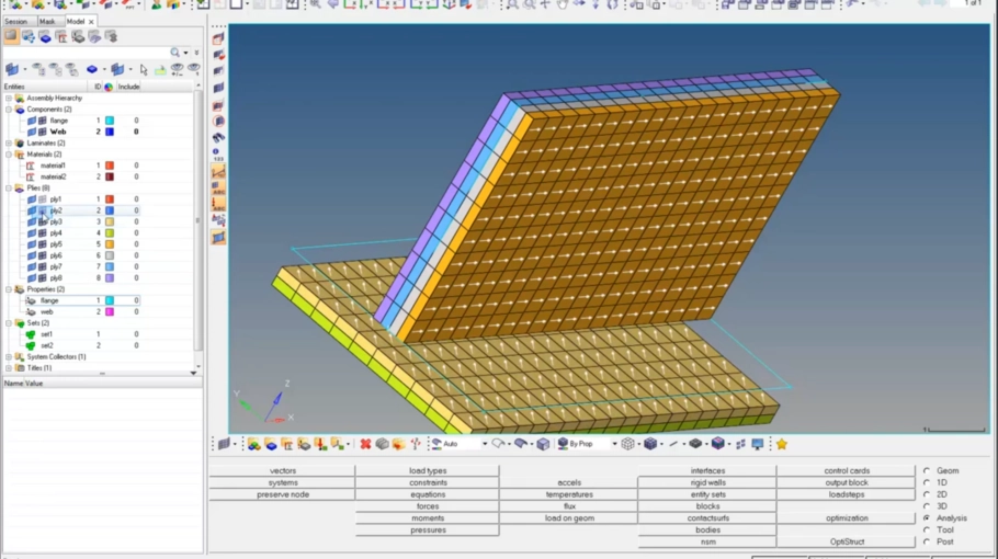 Tutoriel HyperMesh : Pré-traitement des composites
